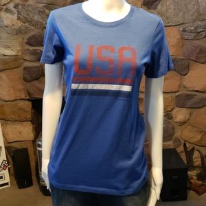 Eddie Bauer USA Tee Shirt Ladies Med.